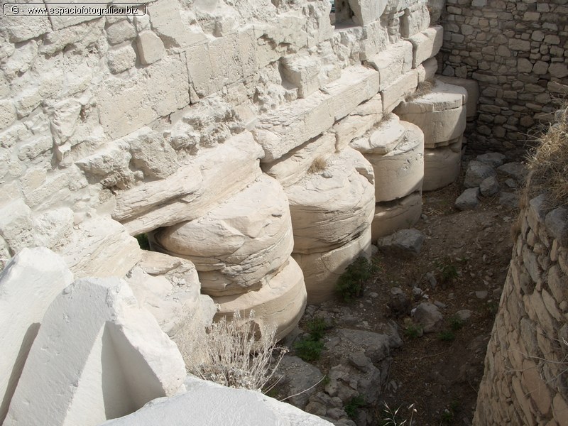 Detalle de cimientos en el Erecteion