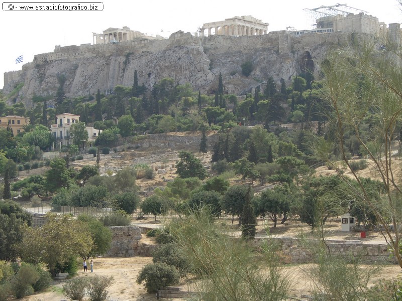 Vista General del Erecteion y el Partenon